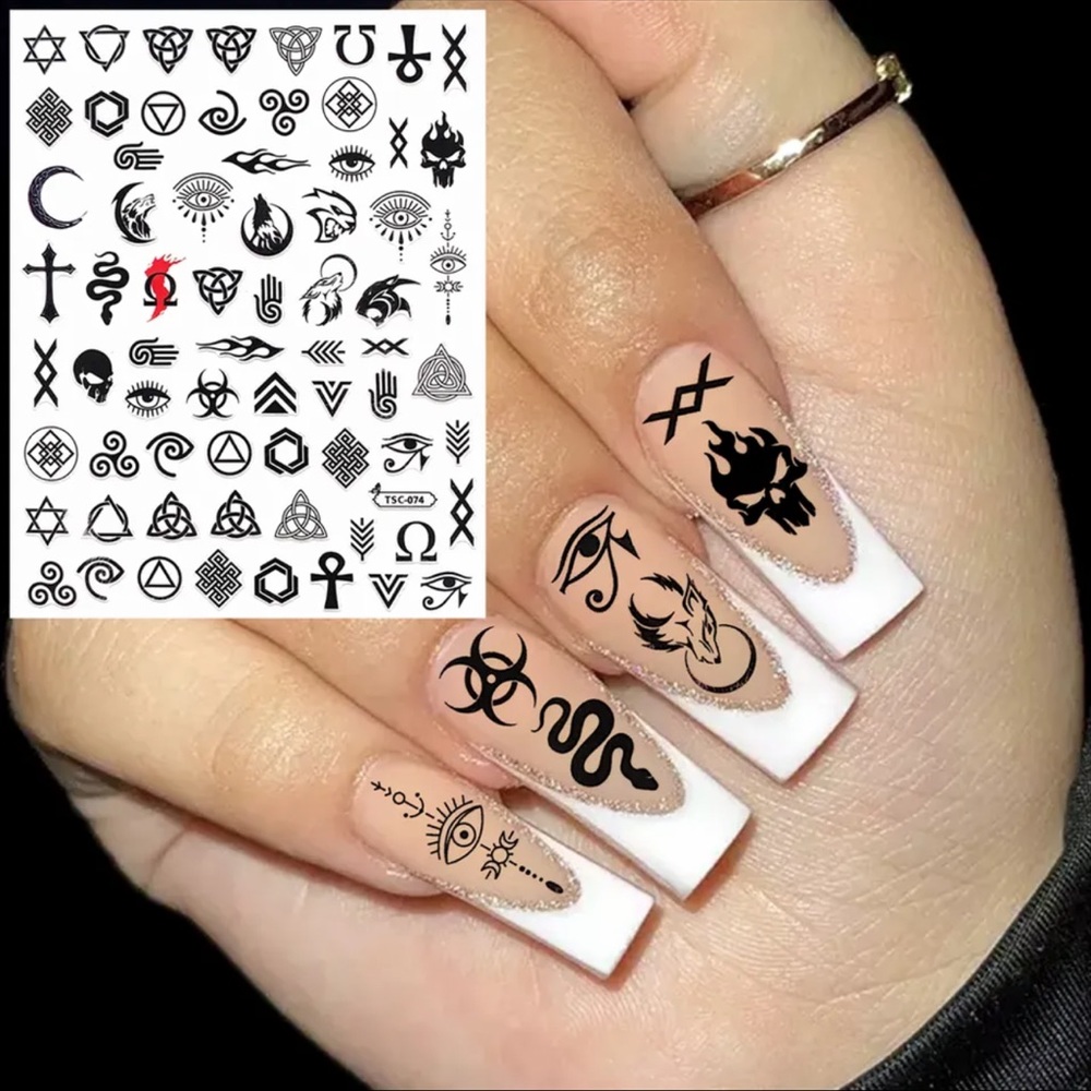$2 VIKING GOTHIC NAIL STICKER SHEET. NEW. $2 WITH ANY $10 ORDER OR MORE